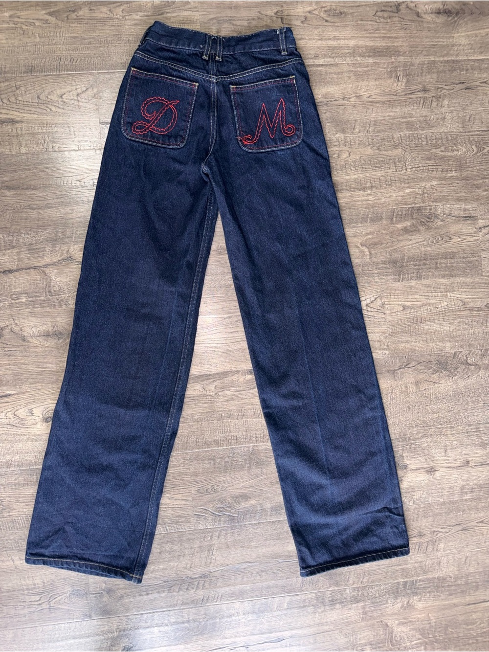 Damson Madder Lucha Dark Blue Straight-Leg Jeans AW24-DM-0781